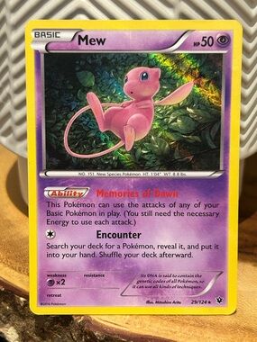 Pokemon Mew 2016 Reverse Holo, Collectible, Fan Favorite